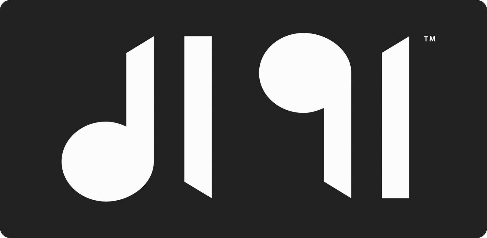 DL91 Logo - White on Black no Boarder